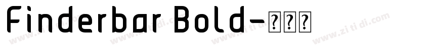 Finderbar Bold字体转换